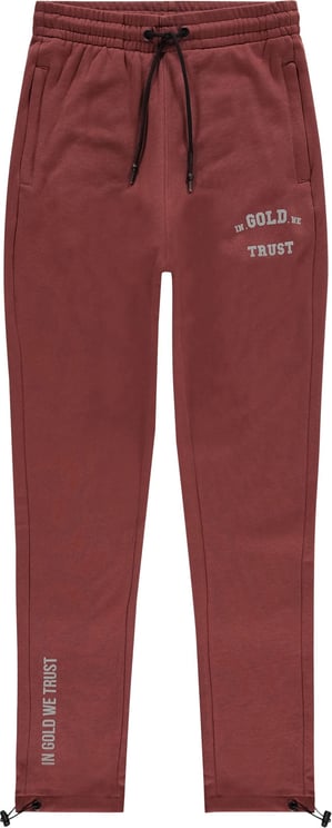 In Gold We Trust Reflective Jogger Bordeaux Rood