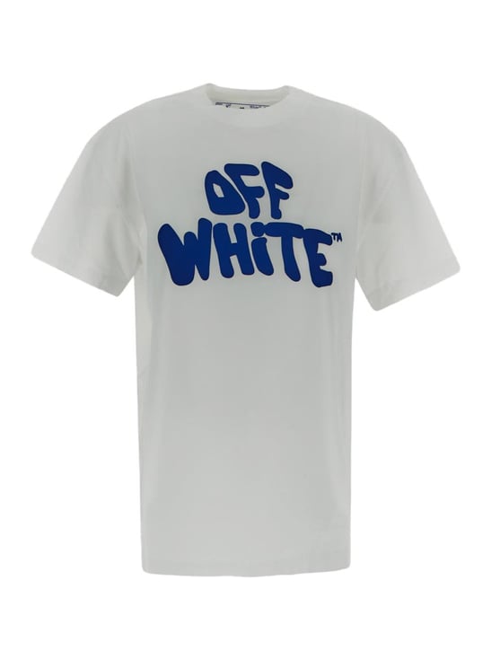OFF-WHITE Graphic Logo Casual T-Shirt Wit