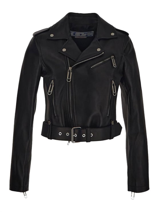 OFF-WHITE Leather Jacket Zwart