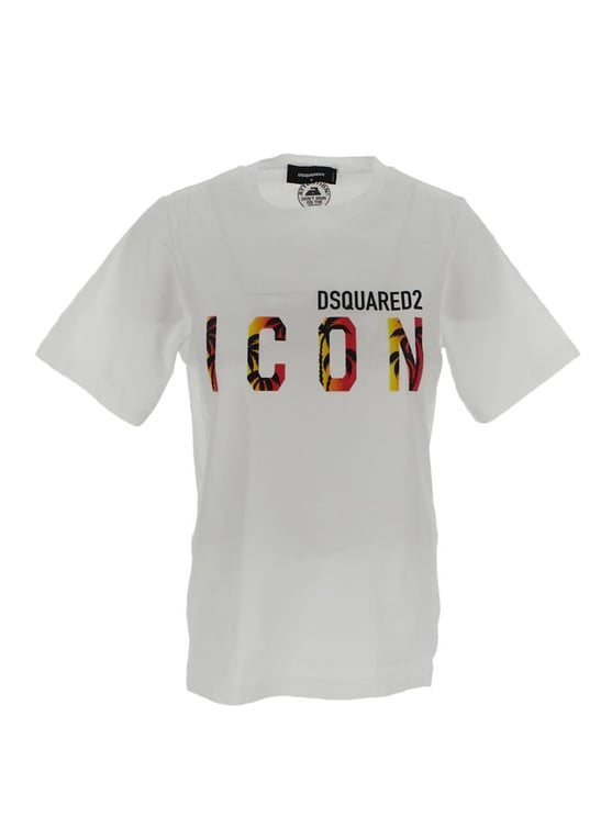 Dsquared2 Icon Sunset Easy T-Shirt Wit