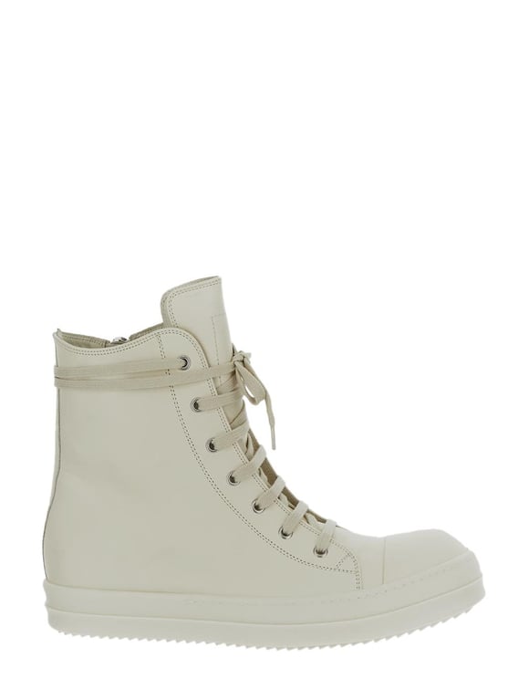 Rick Owens High Sneakers Wit