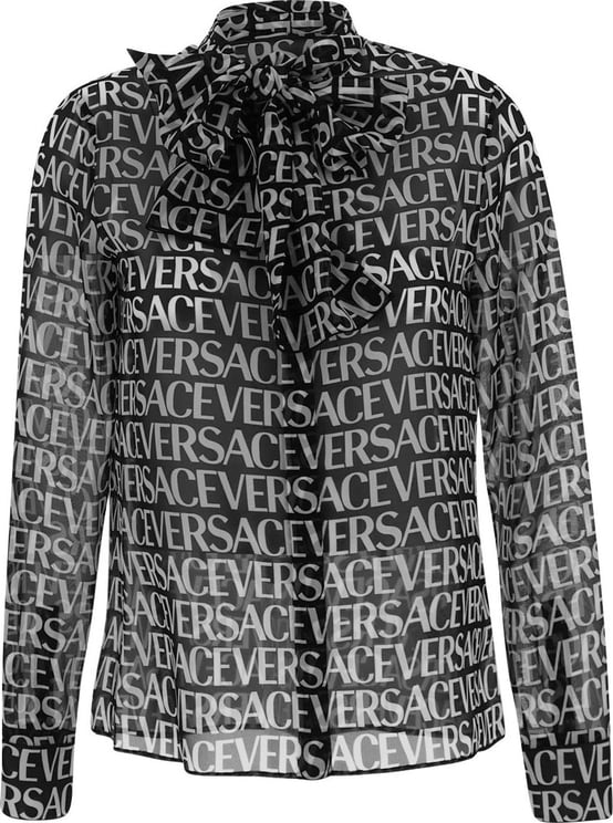 Versace Allover Shirt Zwart