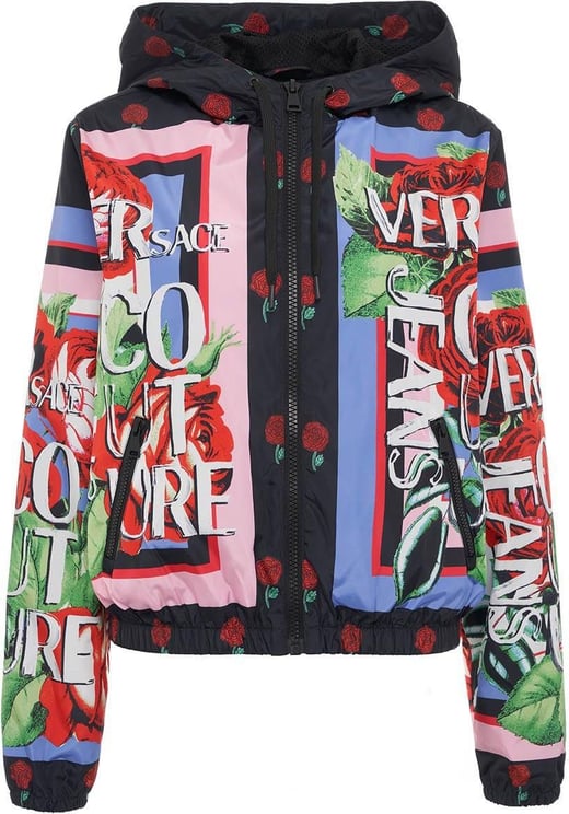 Versace Casual Jacket Panel Roses Divers Divers