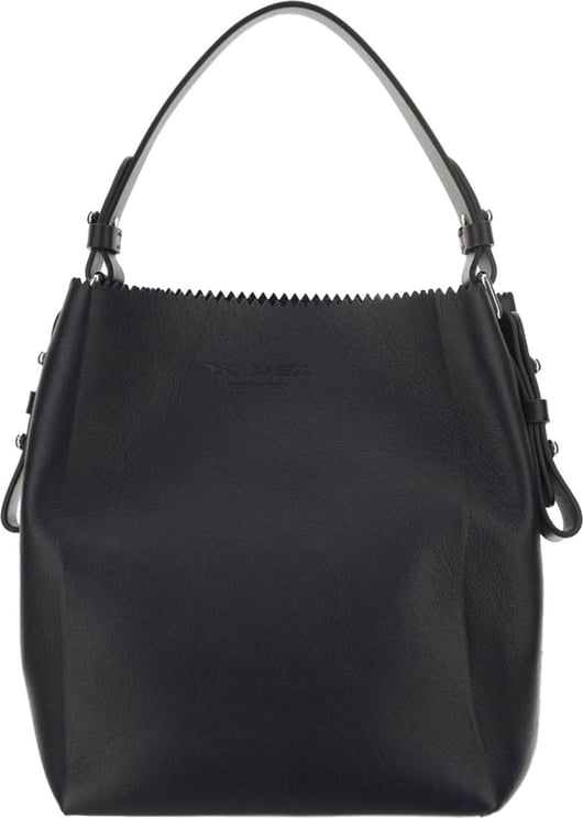 Dsquared2 Dsquared2 Leather Handbag Zwart