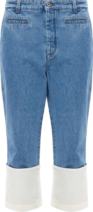 Loewe Loewe Denim Cropped Jeans Blauw