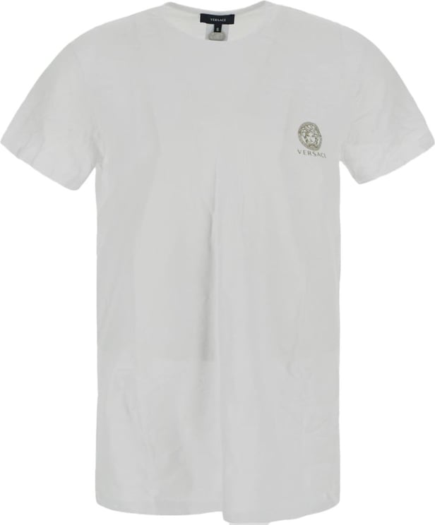 Versace Logo Print T-Shirt Zwart