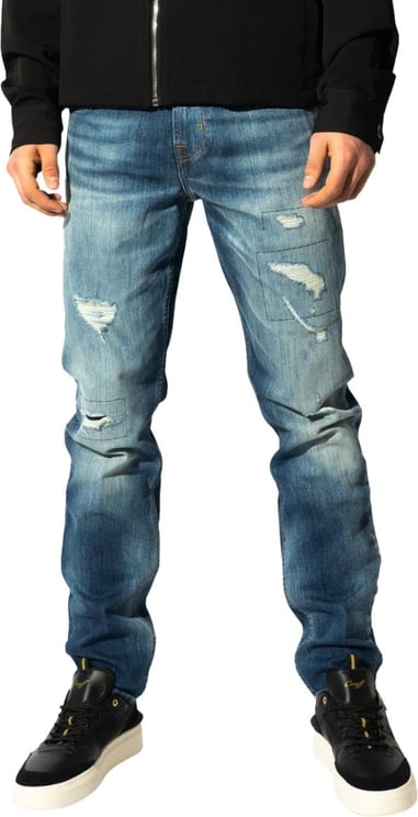 7 For All Mankind Slimmy Tapered Jeans Mastery Blue Blauw