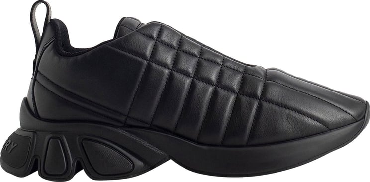 Burberry Burberry Leather Sneakers Zwart
