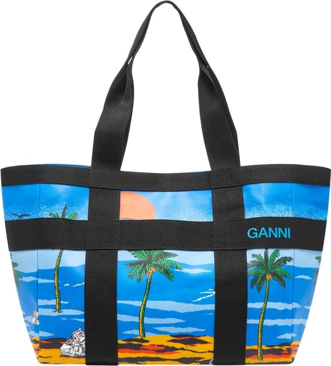 Ganni Palm Beach Cloisonne Tote Bag Divers
