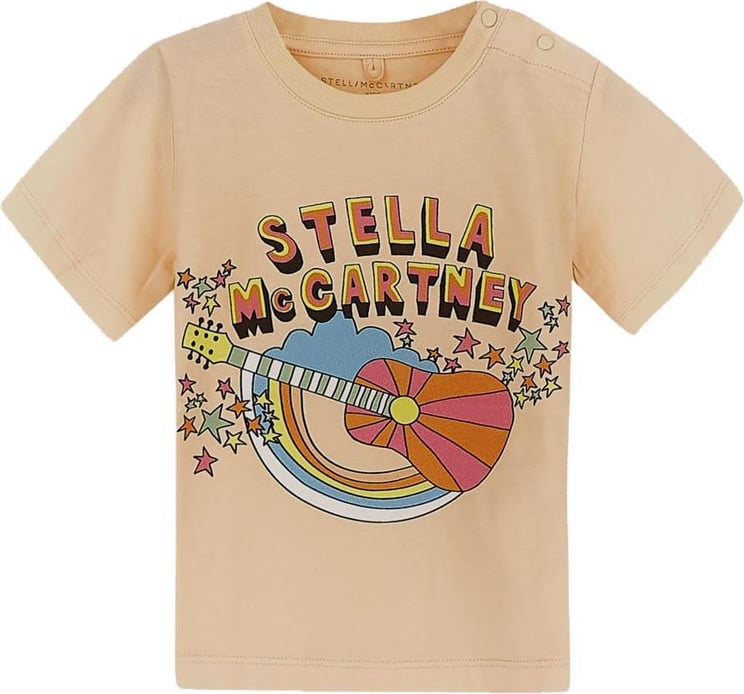 Stella McCartney Baby Guitar Print T-Shirt Roze
