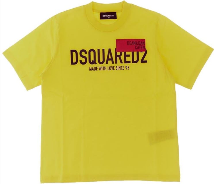 Dsquared2 Yellow T-Shirt Geel