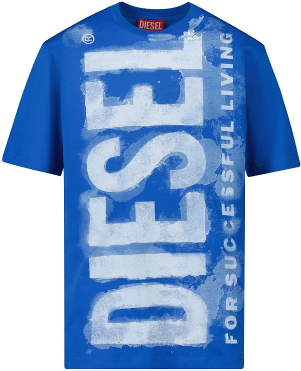 Diesel Diesel J01131 KYAR1 kinder t-shirt blauw Blauw
