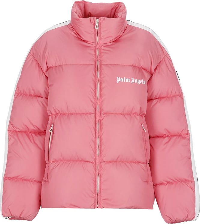 Palm Angels Coats Pink White Roze