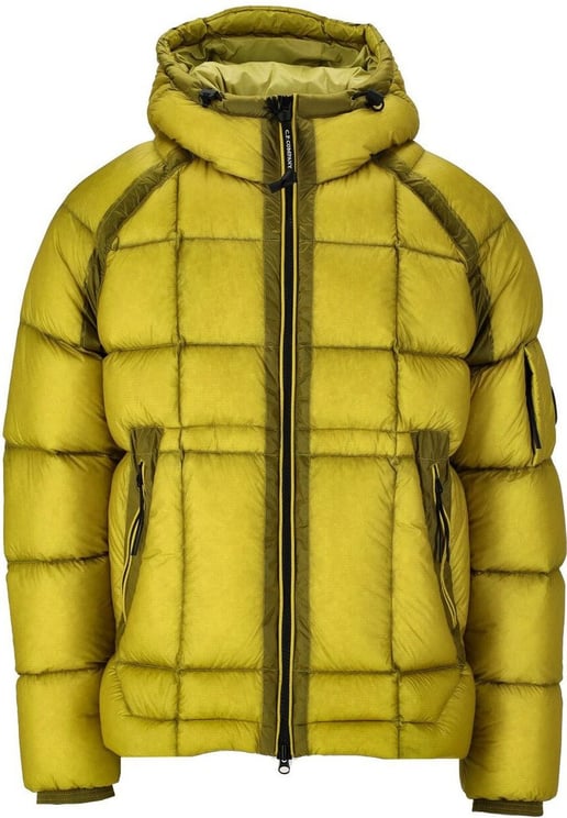 CP Company C.p. Company Dd Shell Yellow Hooded Down Jacket Yellow Geel