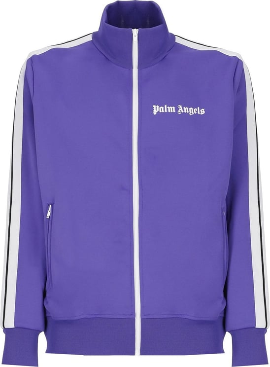 Palm Angels Sweaters Purple White Paars