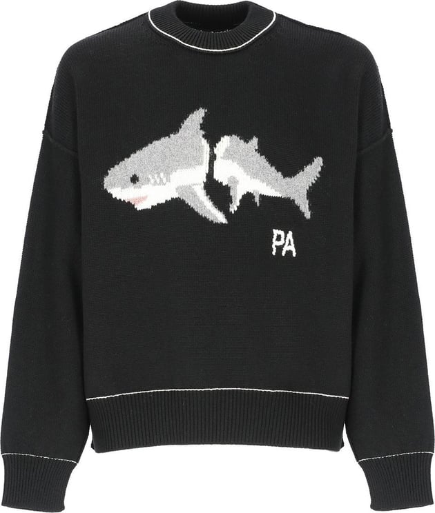 Palm Angels Sweaters Black Light Grey Divers
