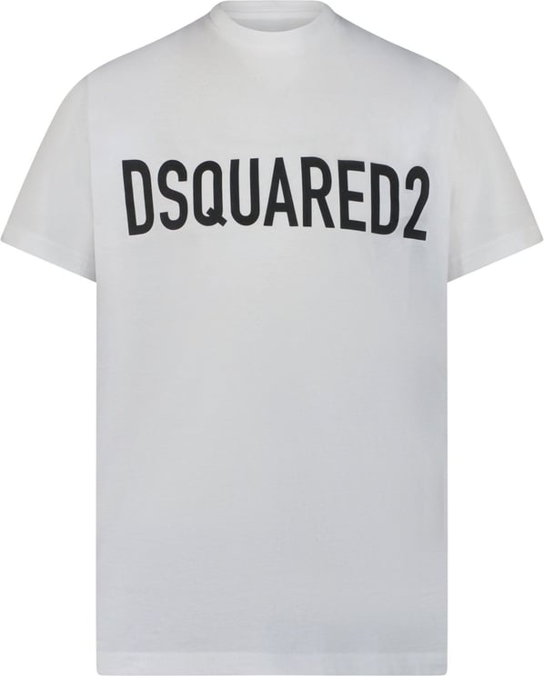 Dsquared2 Dsquared2 DQ1832 D0A4C kinder t-shirt wit Wit