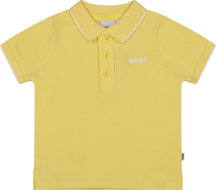 Hugo Boss Boss J05989 baby polo geel Geel
