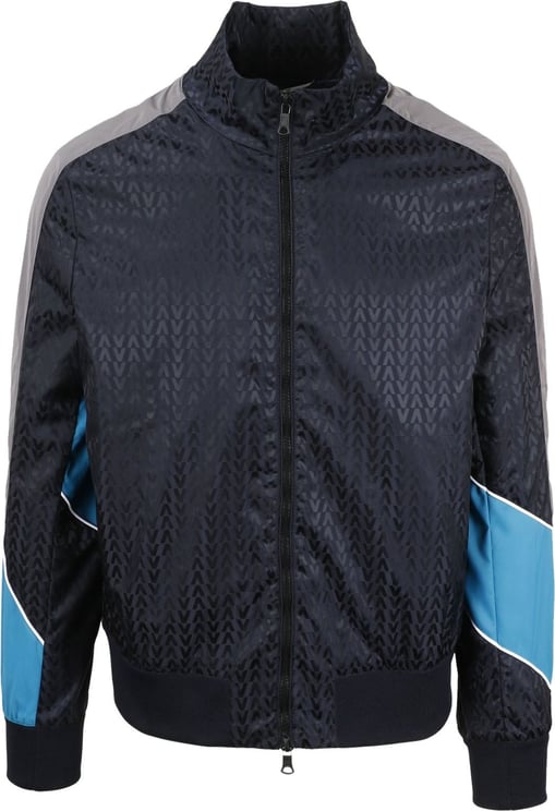 Valentino Valentino Windbreaker Logo Jacket Blauw