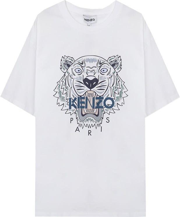 Kenzo T-shirt Man Tiger 5ts020.4yl.01b Wit