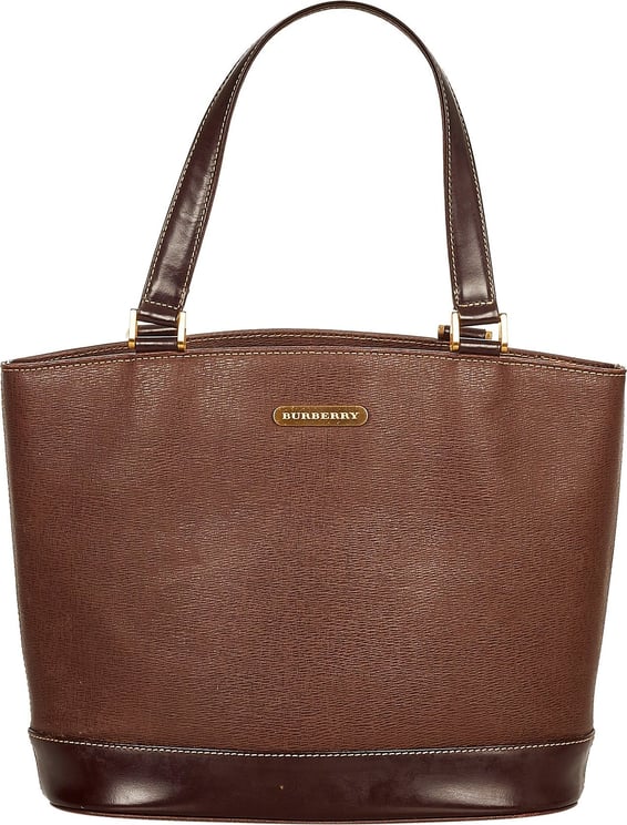 Burberry Leather Handbag Bruin