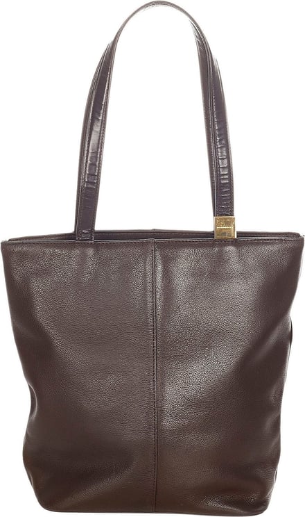 Burberry Leather Tote Bag Bruin