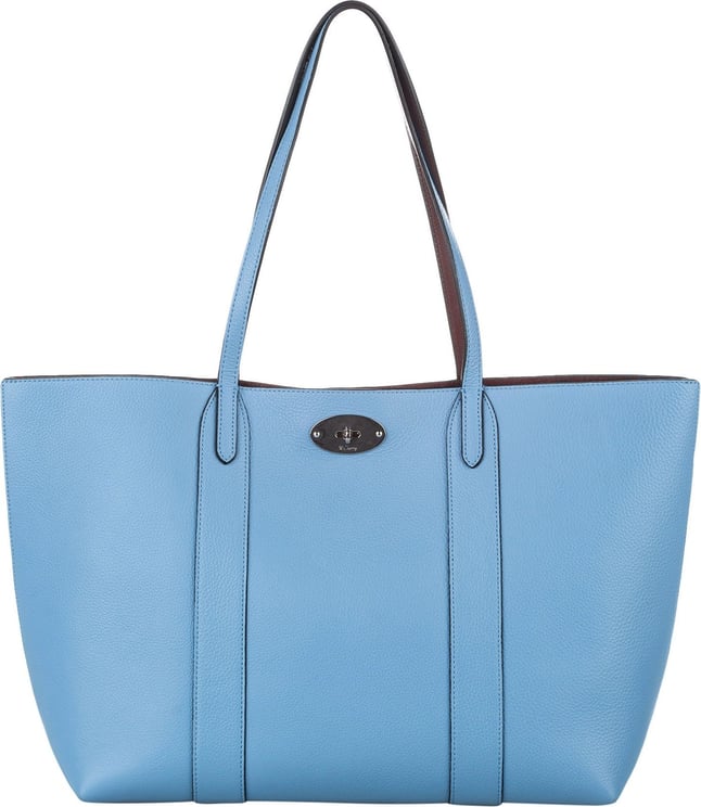 Mulberry Bayswater Leather Tote Bag Blauw