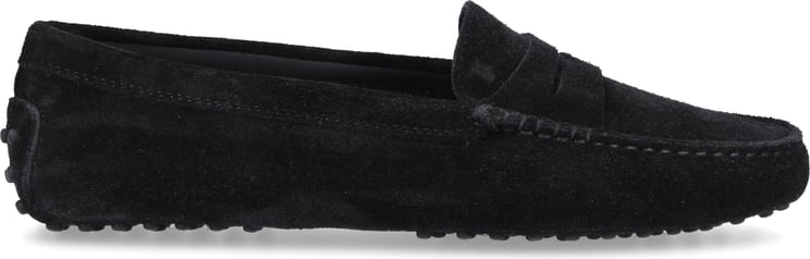 Tod's Moccasins Gommino Suede Dolby Zwart