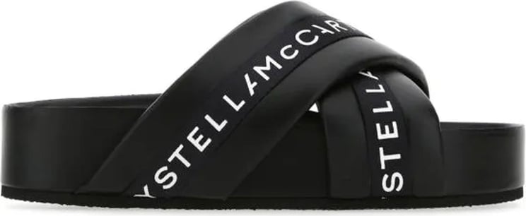 Stella McCartney Stella Mccartney Logo Slippers Zwart