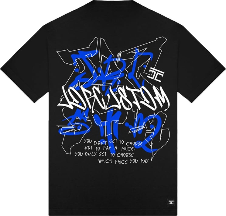 JORCUSTOM Price Loose Fit T-Shirt Black Zwart