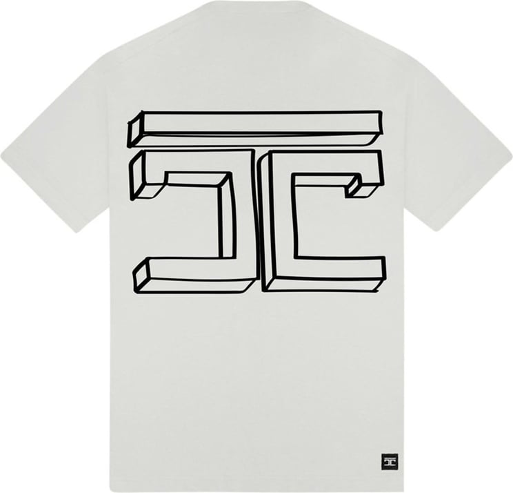 JORCUSTOM Outline Loose Fit T-Shirt White Wit