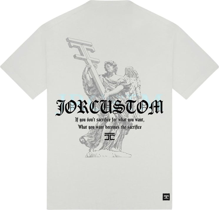 JORCUSTOM Sacrifice Loose Fit T-Shirt White Wit