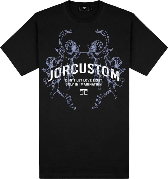 JORCUSTOM Imagination Slim Fit T-Shirt Black Zwart