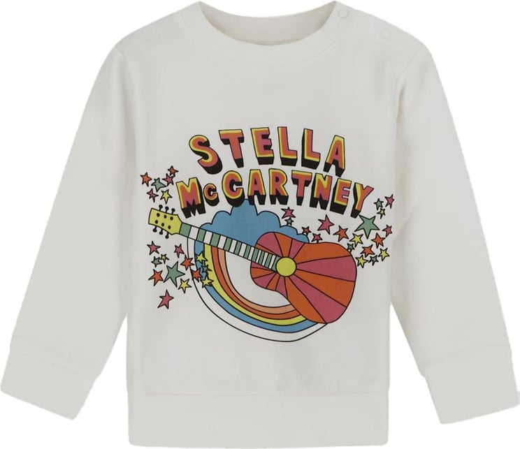Stella McCartney Baby Guitar Print Sweatshirt Wit