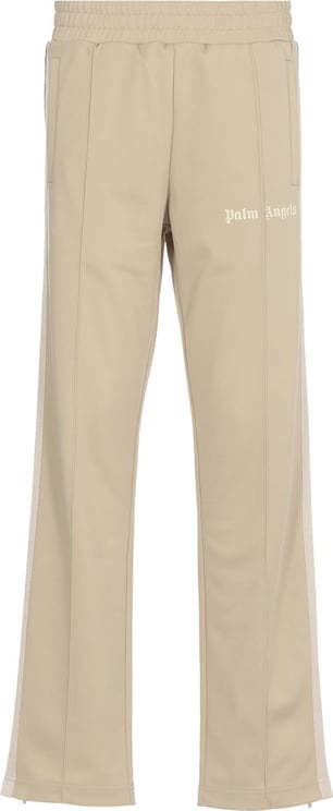 Palm Angels Trousers Beige Off White Neutraal