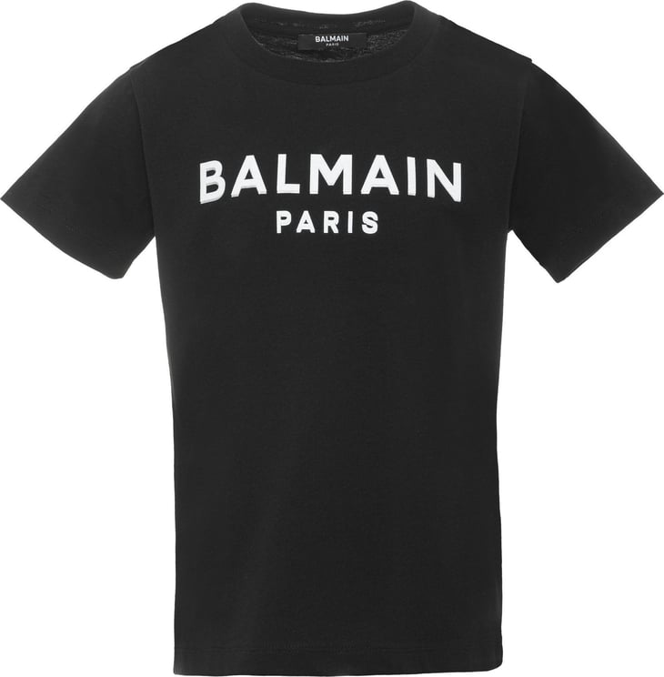 Balmain Balmain T-shirt Logo Ombra Male Zwart