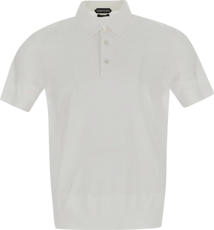 Tom Ford Cotton Piquet Polo Wit