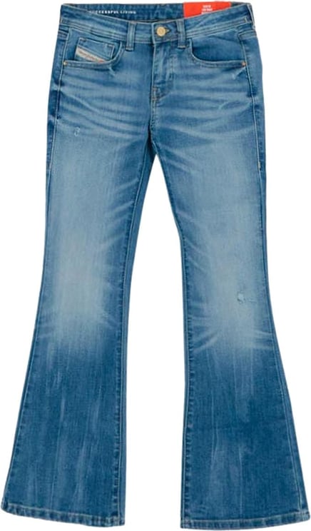 Diesel 1969 D-Ebbey Bootcut Jeans Used Effect Blauw