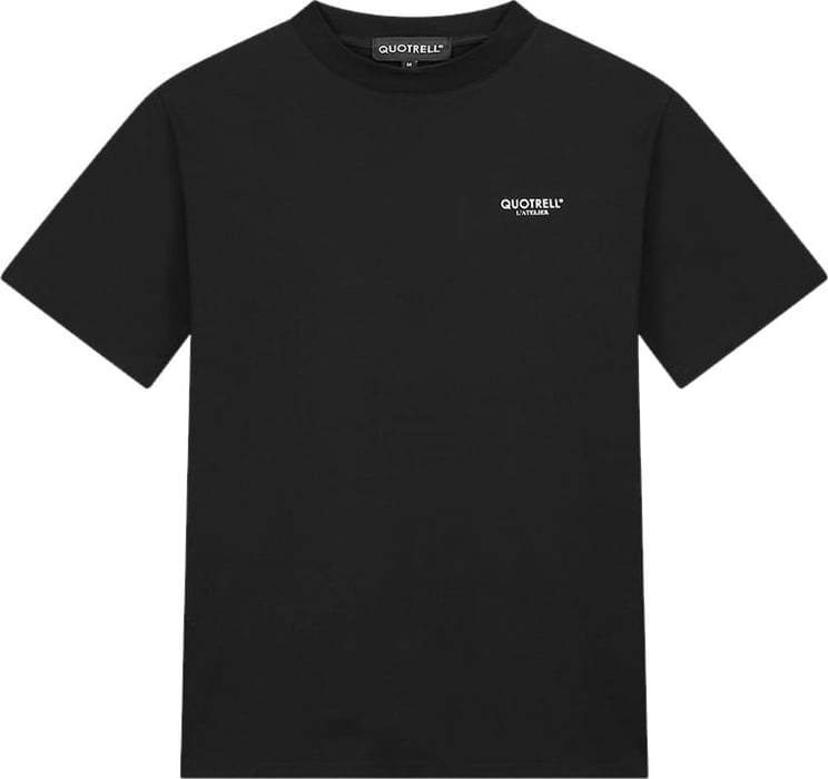 Quotrell L'atelier T-shirt | Black / White Zwart