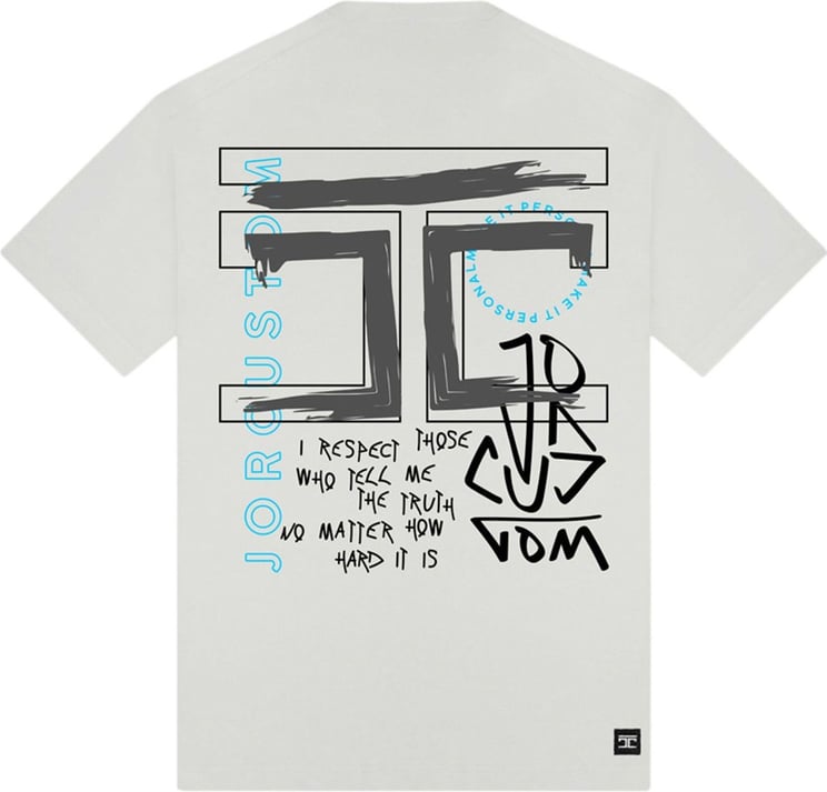 JORCUSTOM Truth Loose Fit Tee White Wit