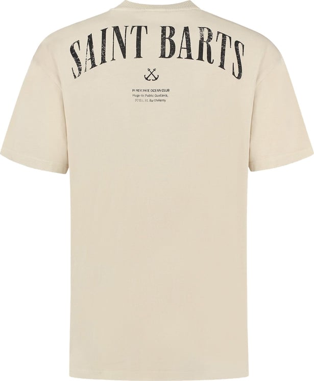 Purewhite Purewhite Saint Barts Club T-shirt Zand Beige