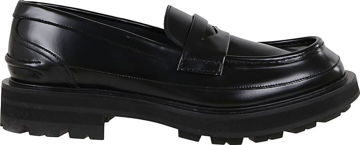 Alexander McQueen shoe leathsole leat Zwart