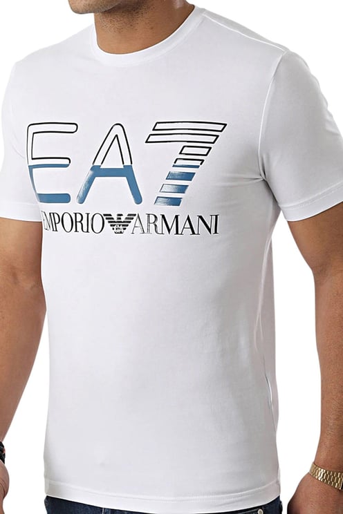 EA7 Man Jersey T-shirt White Wit