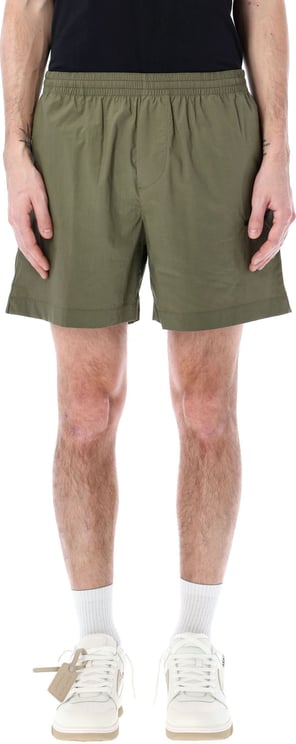 OFF-WHITE Arrow Outline pajama shorts Groen