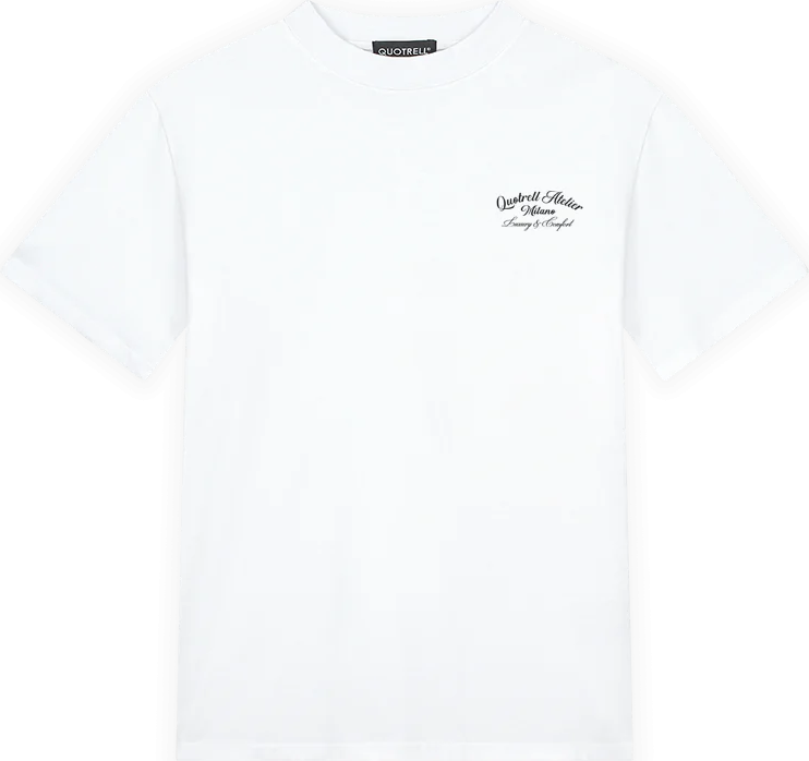 Quotrell Quotrell Atelier Milano T-Shirt Wit - Zwart Wit