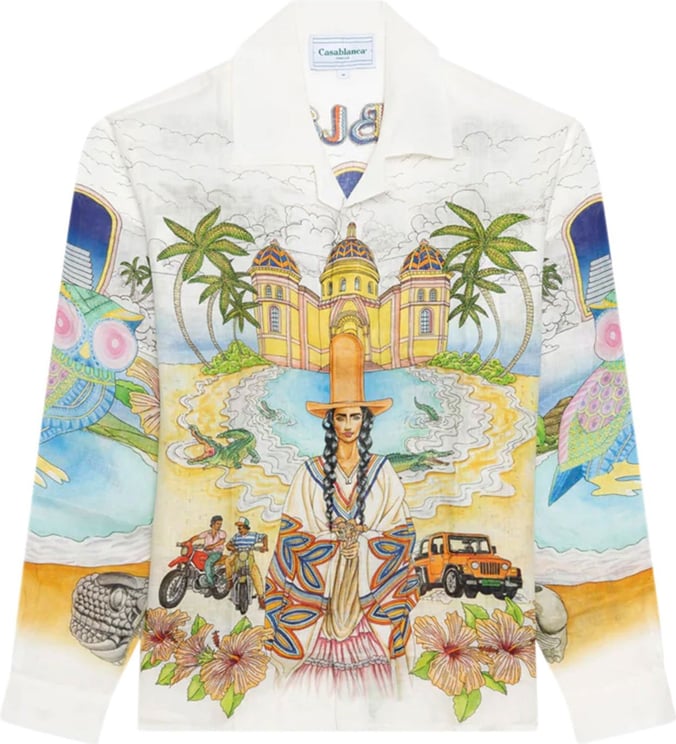 Casablanca linen lake ls shirt Divers