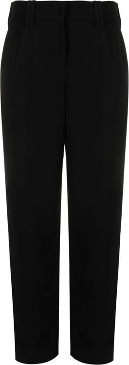 Balmain cotton tapered trousers Zwart