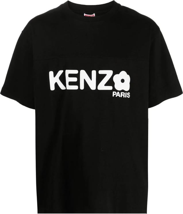 Kenzo t shirt a logo boke flower imprime Zwart