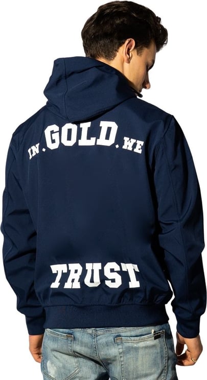 In Gold We Trust The Gift Softshell Jas Blauw