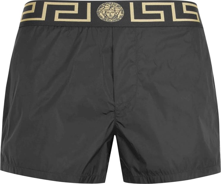 Versace Greca logo-print shorts Zwart